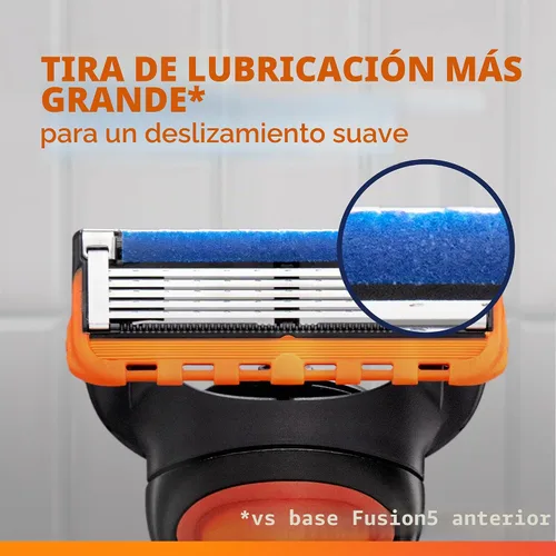 Vista 7 de Pack de 8 cartuchos para Gillette Fusion 5 Power
