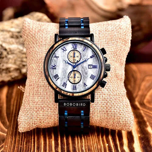 Vista 7 de 2win Relojes de madera grabados, regalos personalizados para hombres, marido, novio, mi hombre, prometido, padrino de boda, cumpleaños, Navidad
