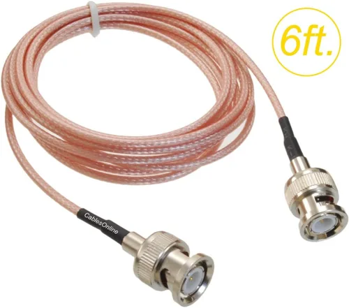 Vista 2 de CablesOnline, 6 pies BNC macho a BNC macho RG316 cable coaxial RF de baja pérdida, RF-BC106