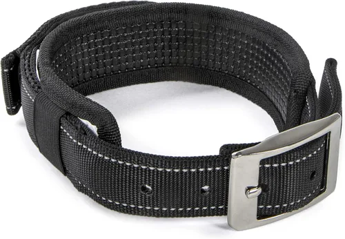 Vista 9 de Sherpa Collar de perro, asa de agarre rápida incorporada, acolchado, negro, extra grande