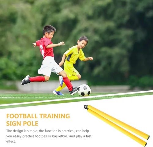 Vista 8 de INOOMP Bastones de entrenamiento de fútbol Bastones de slalom Fútbol Agilidad y Escalera Equipo de entrenamiento para deportes al aire libre Fitness