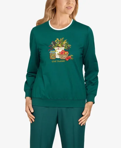 Vista 4 de Alfred Dunner Top Petite Give Thanks para mujer