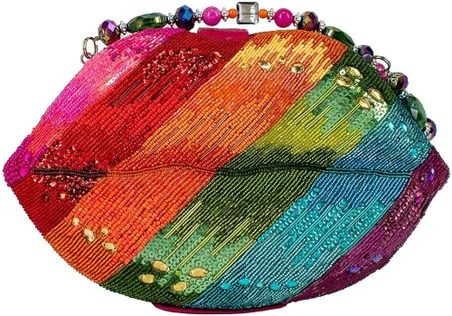 Vista 7 de Mary Frances Mary Frances Rainbow Kisses - Bolso de mano con asa superior multicolor talla única de EE UU Multi