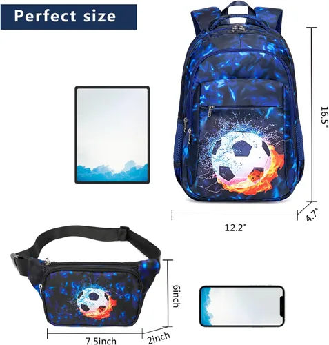 Vista 8 de Mochila escolar para niños con fiambrera para niñas, bolsa de libros, mochila escolar preescolar, jardín de infantes, mochila para niños pequeños