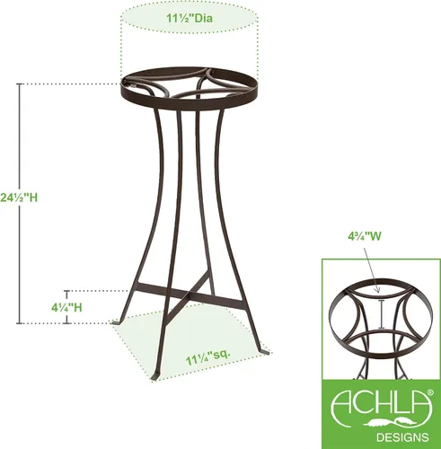 Vista 2 de Soporte para plantas Tara de 24" de alto