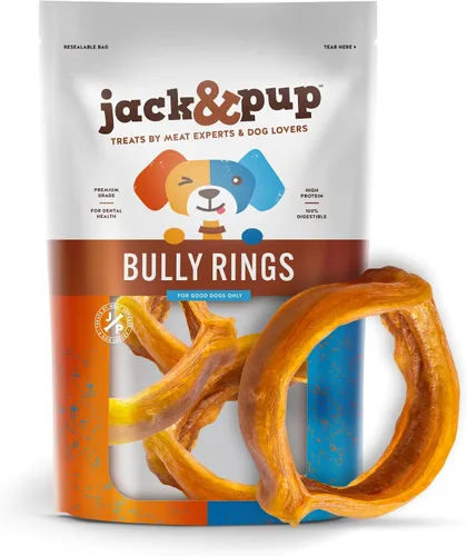 Vista 11 de Jack&Pup - Palitos trenzados de 6 pulgadas (paquete de 5) palitos gruesos de larga duración para perros medianos a grandes y masticadores agresivos