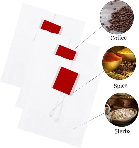 Vista 4 de SMASOLO 100pcs Nylon Bolsa de Té Filtro 2.3x2.8 in Sellado Calor Hojas Sueltas Bolsas de Colador de Té Desechable Triangular Infusor Elaboración