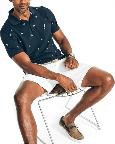 Vista 6 de Nautica Men's Classic Fit Printed Performance Deck Polo