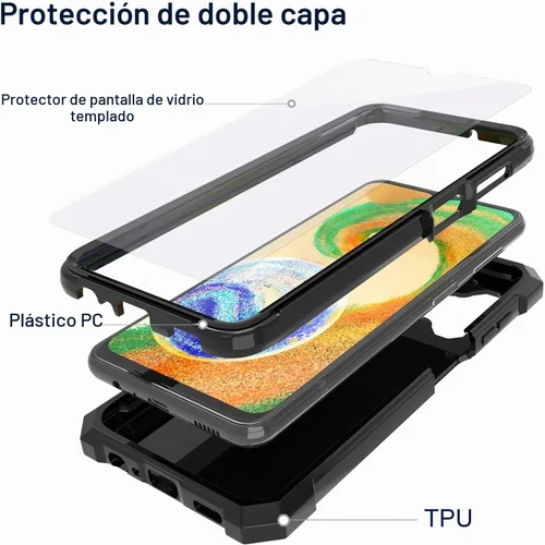 Vista 3 de Ailiber Funda delgada para teléfono Samsung Galaxy A04s/A13, protector