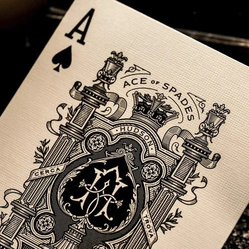 Vista 5 de Juego de cartas Hudson (negro) edición limitada Poker Magic coleccionable Medallion Deck por Theory 11