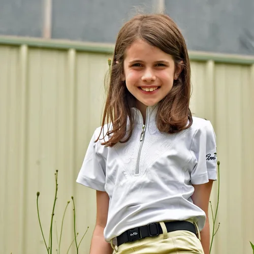 Vista 6 de Anni Lyn Sportswear Camisa elegante de manga corta para niña