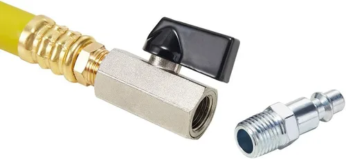 Vista 4 de Winterize - Adaptador de soplado para aspersores, kit de preparación para el invierno con válvula de cierre y enchufe industrial de 1/4 pulgadas