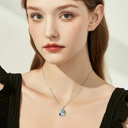 Vista 17 de Collar de plata de ley para hermanas, joyas de cumpleaños para hermanas y amigas