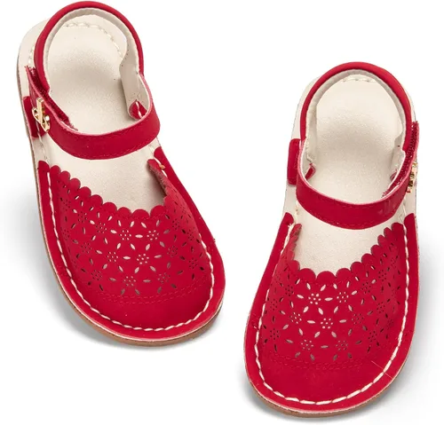 Vista 141 de THEE BRON Sandalias cómodas para niñas, zapatos para niños, sandalias rellenas