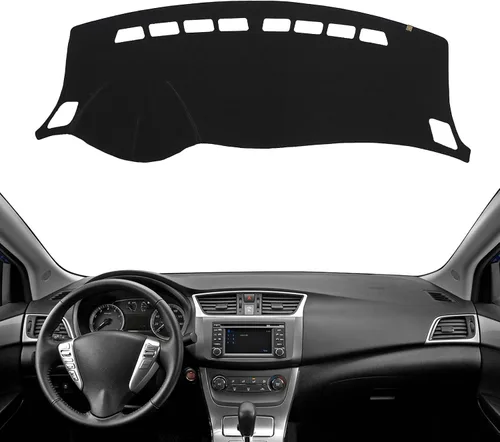 Vista 21 de Alfombrilla Protectora para Salpicadero Compatible con Nissan Altima 2012-2007 (Código de Cuerpo L32, Sin Modelos HUD), Alfombrilla Antirreflejos