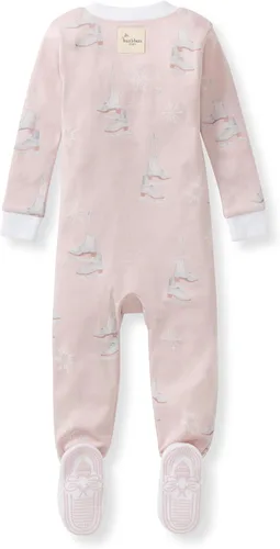 Vista 68 de Burt's Bees Baby Pijama para bebé niña, 100% algodón orgánico, pijama de una pieza, overol diagonal con cremallera, ajuste cómodo