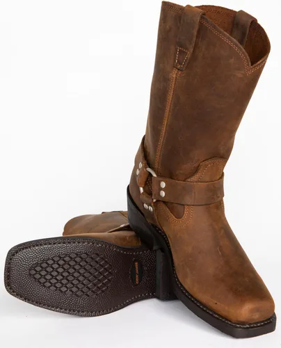 Vista 4 de Cody James Arnés para hombre Boot Punta Cuadrada Marrón 9 D, Marrón