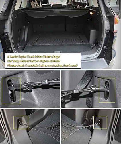 Vista 5 de KAITIAN Red de malla universal para maletero de maletero de carga para maletero de coche