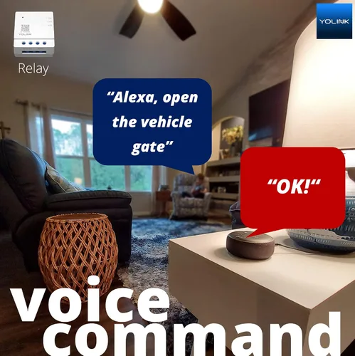 Vista 2 de YoLink Relé, interruptor inteligente, relé inteligente YoLink de 1/4 milla de alcance súper largo compatible con Alexa, Google e IFTTT, máx. 5