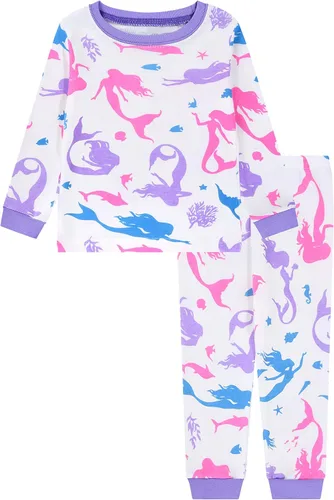 Vista 5 de Joyond Pijamas para niñas y niños pequeños, ropa de dormir de algodón