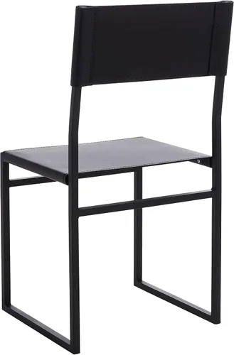Vista 7 de SAFAVIEH Home Collection Layne Silla de comedor negra para sala de estar (totalmente montada)