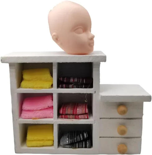 Vista 4 de DoubleWood 10 unids 1/6 Cabeza de Muñeca de Plástico Suave Juguete de Muñeca de Repintado Práctica Maquillaje Blanco Doble Párpado DIY Cabezas