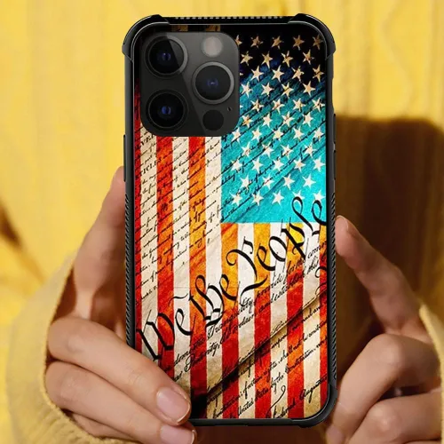 Vista 7 de ZHEGAILIAN Funda para iPhone 14 Pro, funda superior de la Constitución de Estados Unidos para iPhone 14 Pro, funda para iPhone 14 Pro, funda