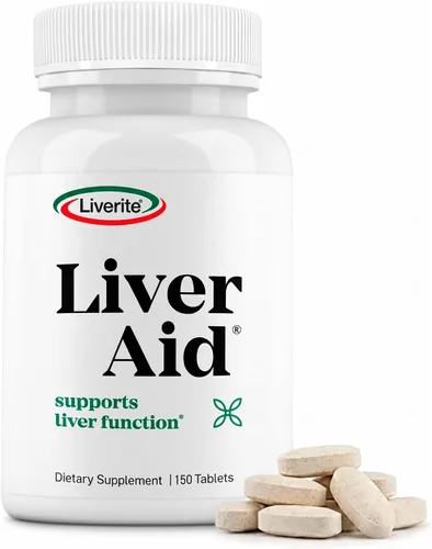 Vista 8 de Liverite Liver Aid 120 tabletas, soporte hepático, limpieza hepática, cuidado hepático, función hepática, energía.