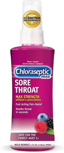 Vista 9 de Chloraseptic - Spray para el dolor de garganta, sabor a cereza, 6 fl oz (177 ml)