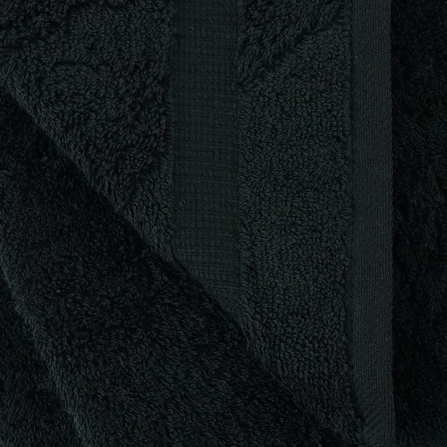 Vista 4 de Towel Bazaar Juego de toallas de 8 piezas, 100% algodón turco, color negro
