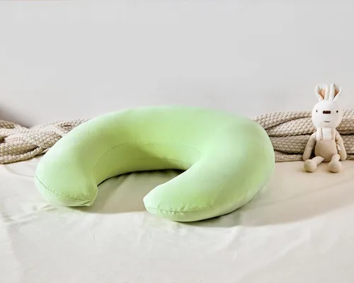 Vista 6 de Almohada de lactancia, almohada de lactancia materna de talla grande, soporte original para bebés, niños y niñas, esenciales para la lactancia Verde