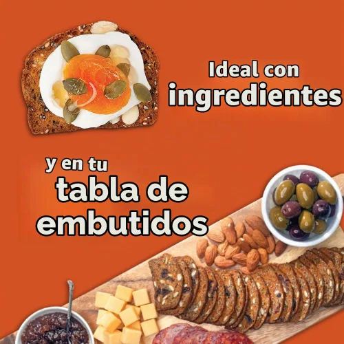 Vista 5 de Kii Naturals Tostadas artesanales, galletas tipo cracker para snacks saludables para queso, carnes, untables, tabla de charcutería - sin OMG