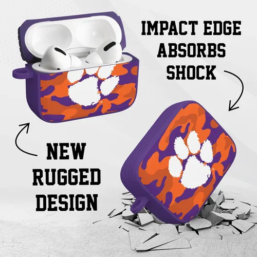 Vista 4 de AFFINITY BANDS Clemson Tigers Camo HDX - Funda compatible con Apple AirPods Pro