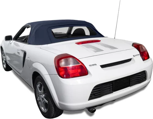 Vista 8 de Techo para convertible Toyota MR2 hecho de tela Haartz Stayfast con ventana de vidrio climatizado, Negro
