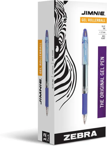 Vista 3 de Zebra Pen GR-8 42610 - Bolígrafo de gel retráctil, negro, paquete de 12