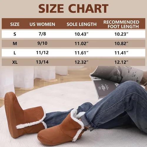 Vista 3 de Home Slipper Pantuflas de invierno cálidas de espuma viscoelástica para mujer
