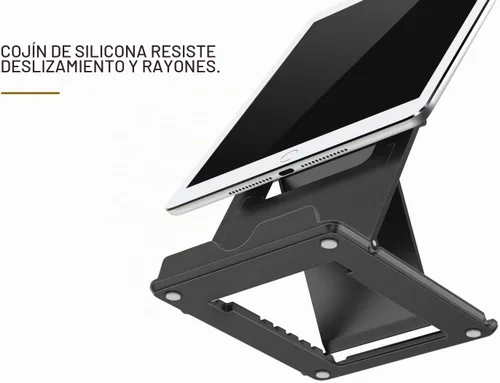 Vista 5 de MoKo - Soporte plegable para teléfono celular, soporte para escritorio, tablet de 6 a 12.9 pulgadas Fits iPad Pro 12.9", iPad Air, Galaxy Tab &