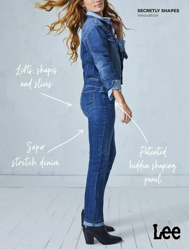 Vista 4 de Lee Jeans rectos de corte regular para mujer