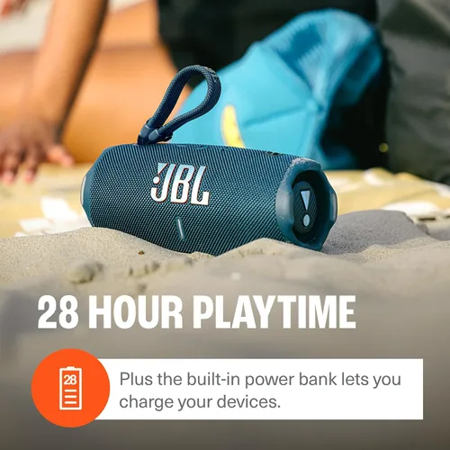 Vista 4 de JBL Charge 6 (negro) + paquete con funda protectora rígida divvi! (negro)