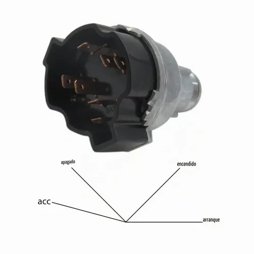 Vista 3 de GRABOTE Interruptor de arranque de cilindro de encendido en salpicadero con llaves para Chevrolet C10/C20/C30 Suburban 1116683 1125 LS411 1967-1972