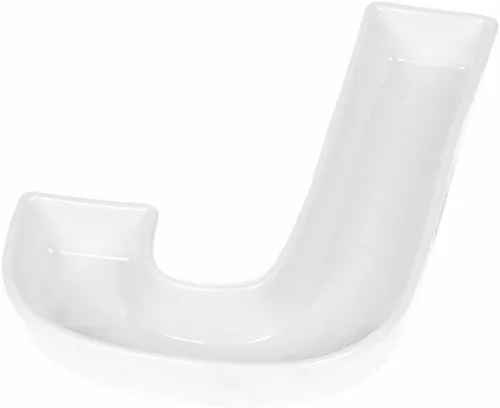 Vista 8 de Coffeezone - Plato de cerámica para dulces y nueces, decoración para bodas y fiestas, Blanco