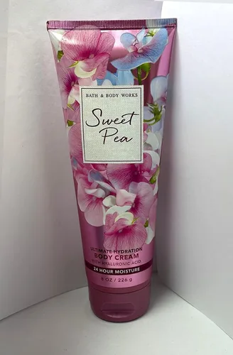 Vista 3 de Bath and Body Works Sweet Pea Ultra Shea Crema Corporal 8 onzas