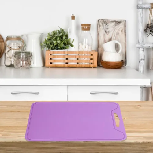 Vista 3 de DECHOUS Tabla de cortar de silicona Tabla de cortar flexible Estera de corte de verduras Herramienta de cocina Estera de corte antideslizante Tabla