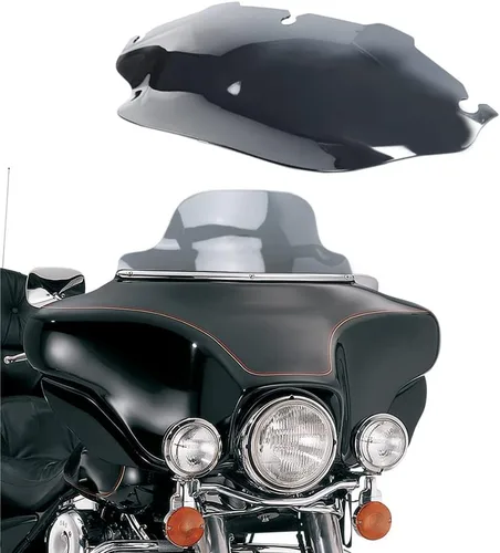 Vista 26 de Parabrisas negro de 4.5" para motocicleta, compatible con Harley Davidson Touring Street Glide Electra Glide FLHT FLHTCU Ultra Classic Glide FLHX