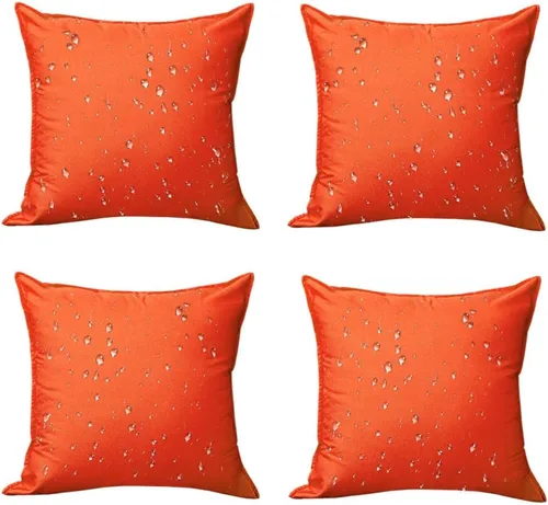 Vista 25 de 4 fundas de almohada impermeables de color azul claro para exteriores, fundas de almohada cuadradas modernas para patio, banco, muebles de patio 4