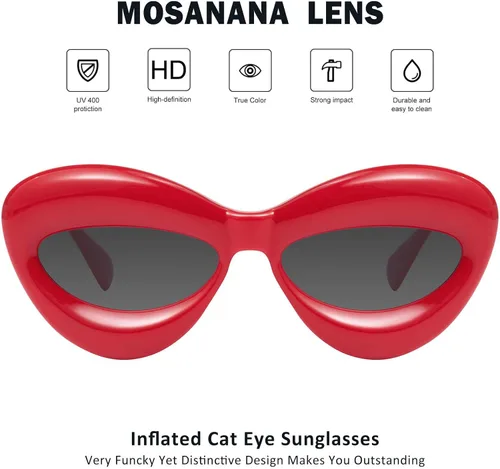 Vista 2 de mosanana Gafas de sol infladas de ojo de gato para mujer Mod. Mia