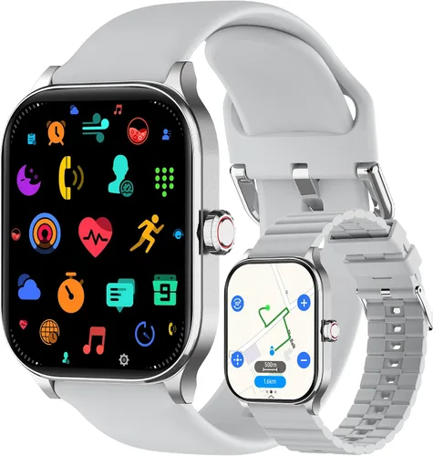 Vista 9 de Smart Watch, GPS & Free Maps, 1.96" HD Screen, AI, Bluetooth Call & Text
