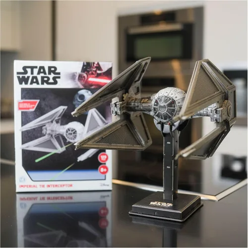 Vista 2 de 4D Cityscape Kits de modelo de papel 3D de Star Wars (interceptor imperial de corbata)