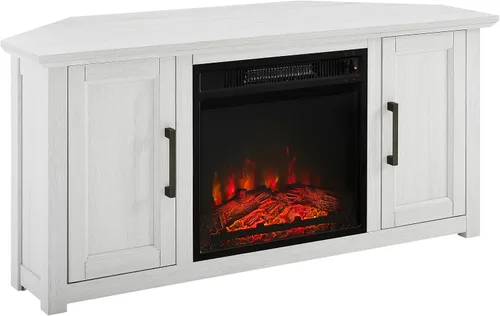 Vista 16 de Crosley Furniture Camden - Soporte esquinero para TV de más de 50 pulgadas, centro de entretenimiento con estantes de almacenamiento, color negro