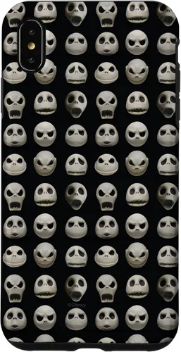 Vista 11 de Funda negra para iPhone 13 Pro Max Disney The Nightmare Before Christmas Jack Expressions